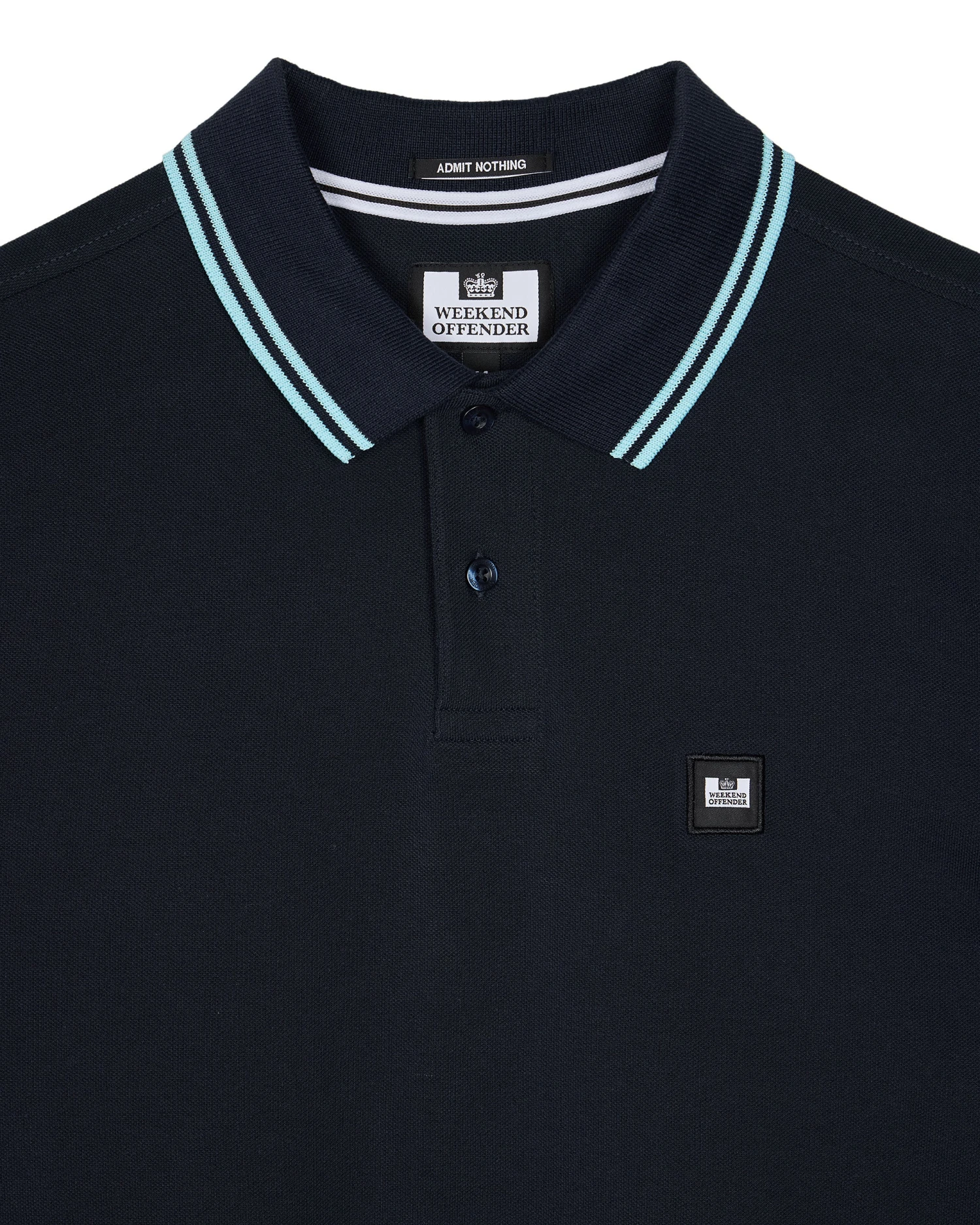 Weekend Offender Levanto Polo Shirt Navy/Saltwater Blue 6 Weekend Offender Levanto Polo Shirt Navy/Saltwater Blue - Image 6