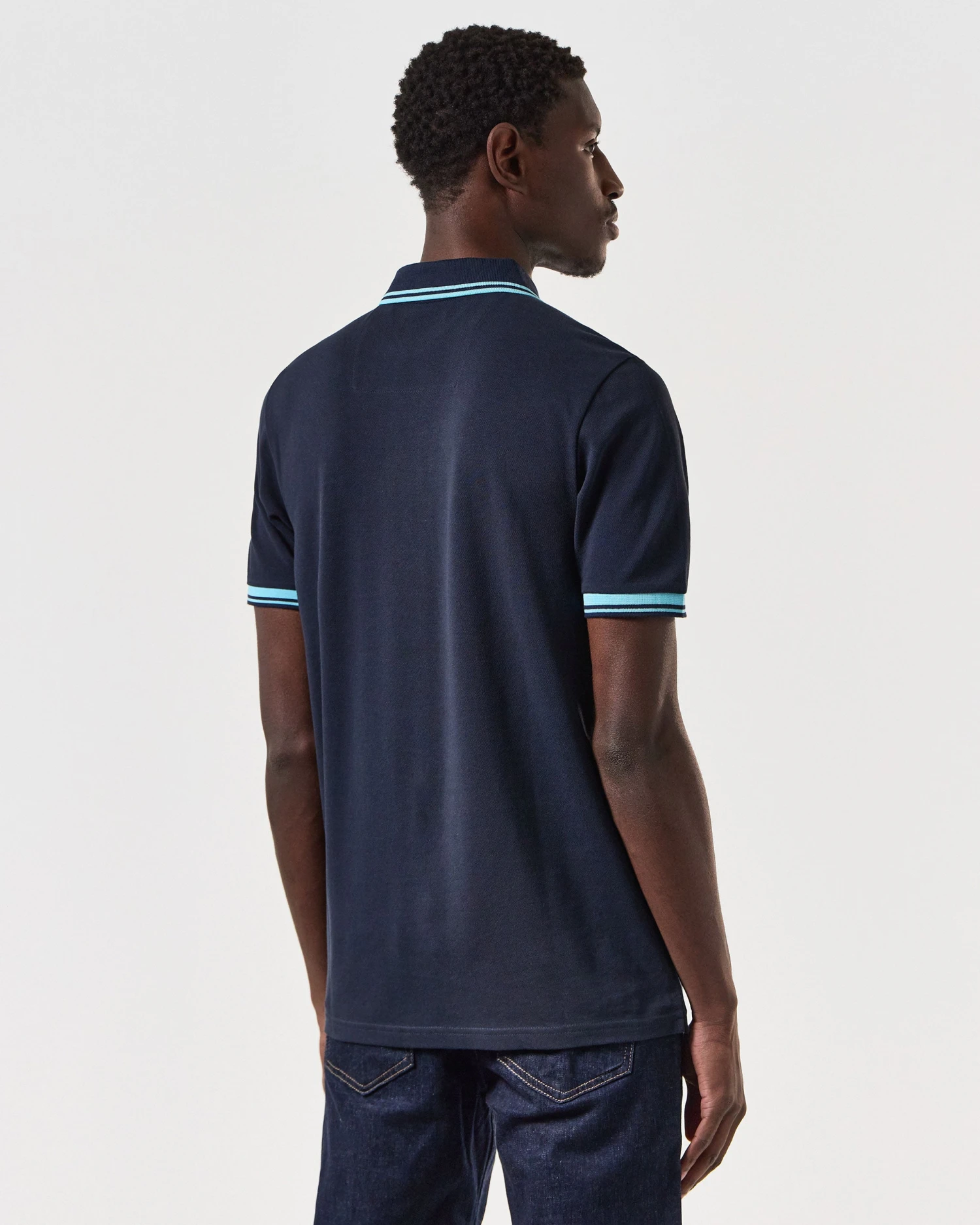 Weekend Offender Levanto Polo Shirt Navy/Saltwater Blue 5 Weekend Offender Levanto Polo Shirt Navy/Saltwater Blue - Image 5