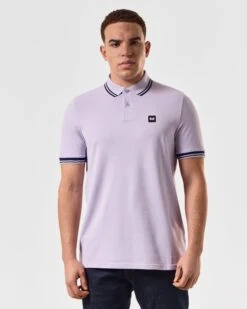 Weekend Offender Levanto Polo Shirt Periwinkle/Bright Navy 9 Weekend Offender Levanto Polo Shirt Periwinkle/Bright Navy -Clothing Shop POSS2408 LEVANTO PERIWINKLE 5096 MODEL