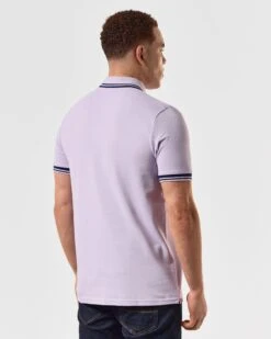 Weekend Offender Levanto Polo Shirt Periwinkle/Bright Navy 11 Weekend Offender Levanto Polo Shirt Periwinkle/Bright Navy -Clothing Shop POSS2408 LEVANTO PERIWINKLE 5099 MODEL