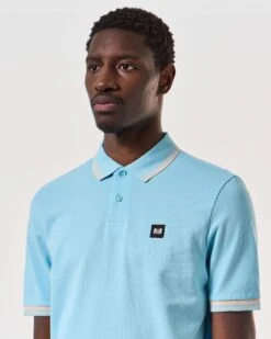 Weekend Offender Levanto Polo Shirt Saltwater Blue/Alabaster 10 Weekend Offender Levanto Polo Shirt Saltwater Blue/Alabaster -Clothing Shop POSS2408 LEVANTO SALTWATER 6809