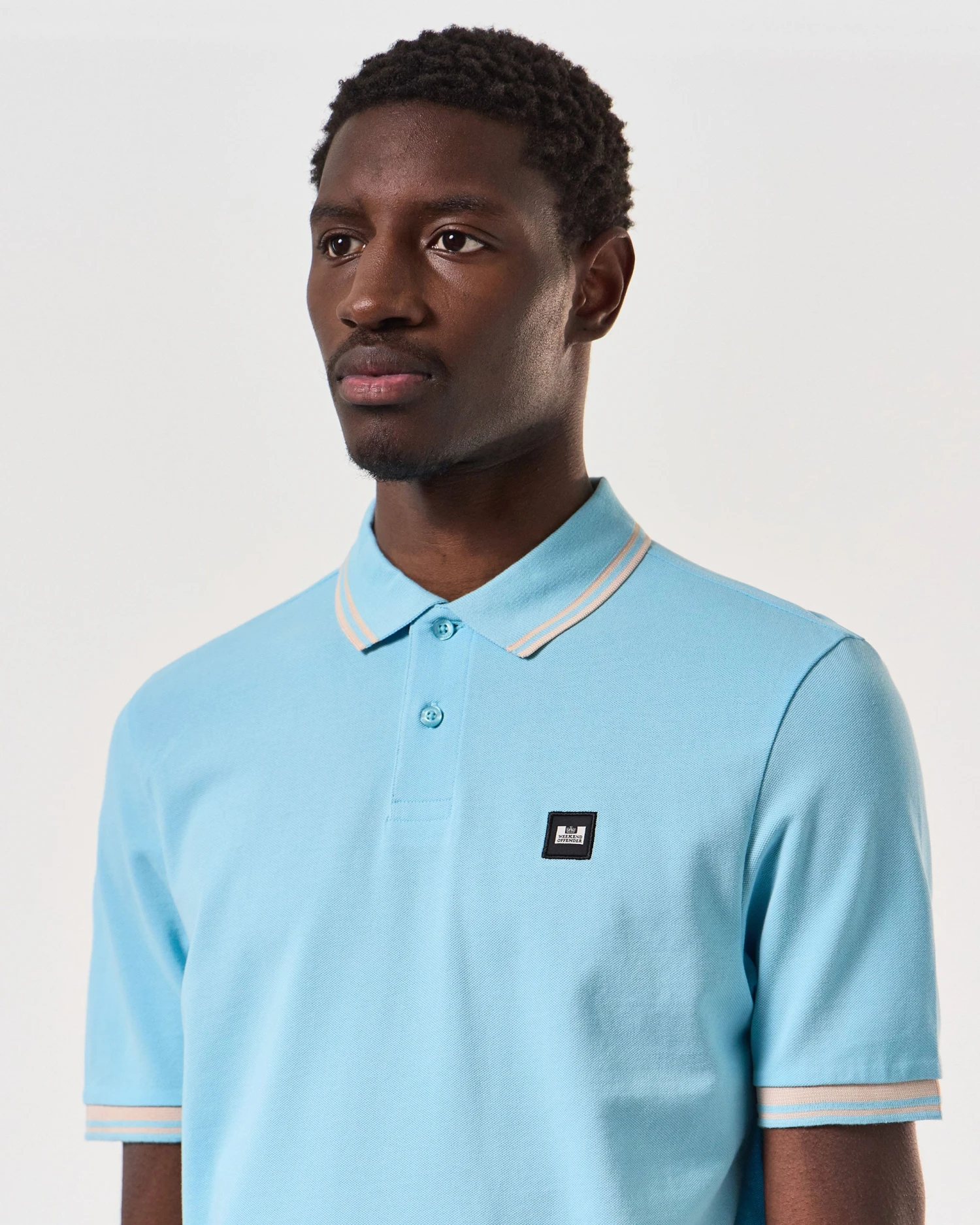 Weekend Offender Levanto Polo Shirt Saltwater Blue/Alabaster 4 Weekend Offender Levanto Polo Shirt Saltwater Blue/Alabaster - Image 4