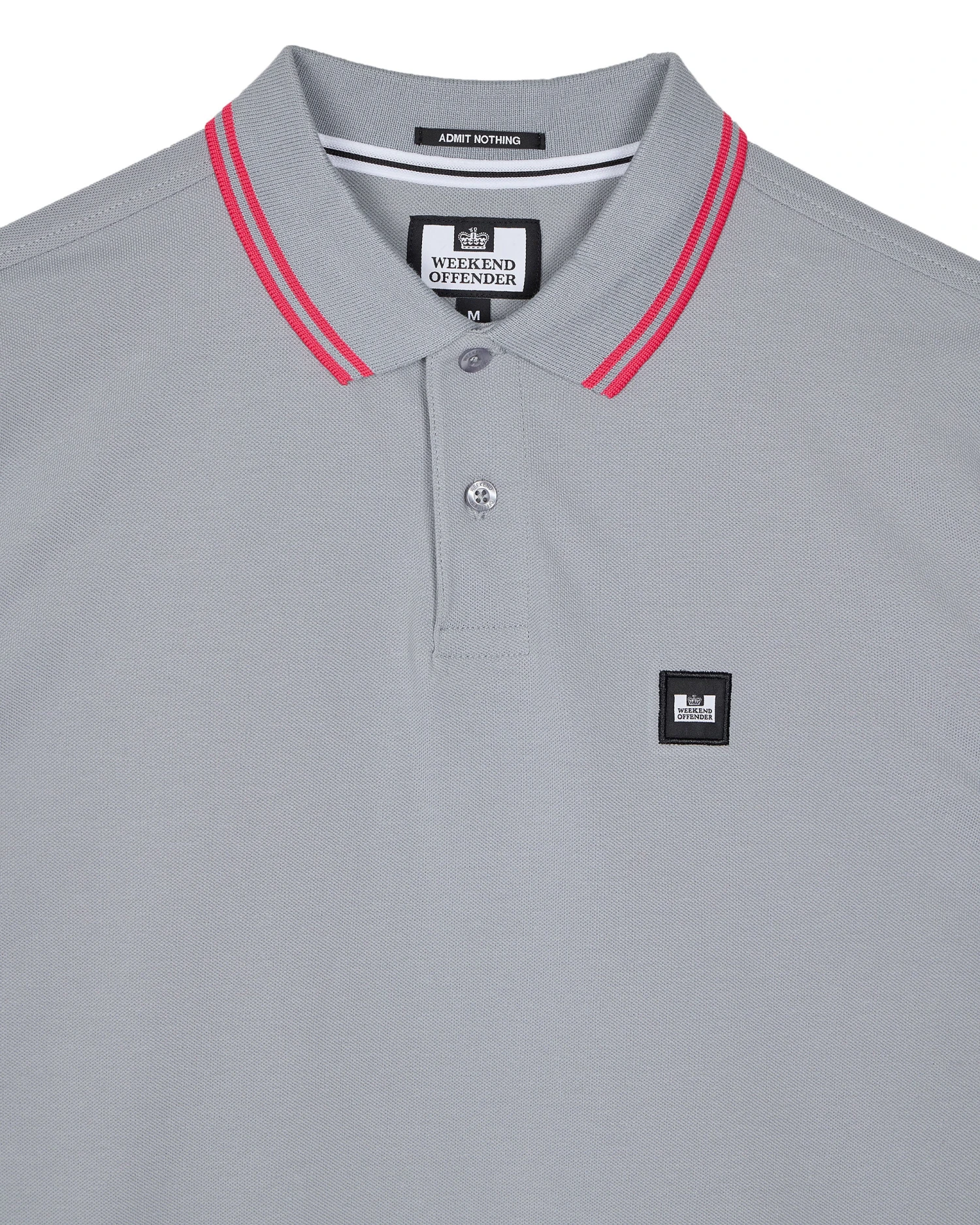 Weekend Offender Levanto Polo Shirt Smokey Grey/Anthurium Pink 5 Weekend Offender Levanto Polo Shirt Smokey Grey/Anthurium Pink - Image 5