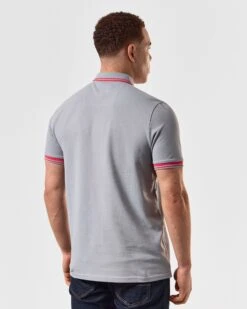 Weekend Offender Levanto Polo Shirt Smokey Grey/Anthurium Pink 9 Weekend Offender Levanto Polo Shirt Smokey Grey/Anthurium Pink -Clothing Shop POSS2408 LEVANTO SMOKEY 5080 MODEL