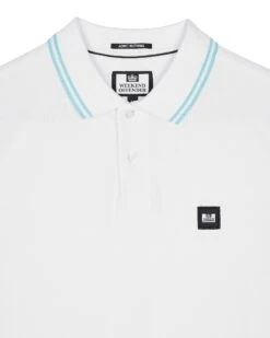 Weekend Offender Levanto Polo Shirt White/Saltwater Blue 12 Weekend Offender Levanto Polo Shirt White/Saltwater Blue -Clothing Shop POSS2408 LEVANTO WHITE 10863