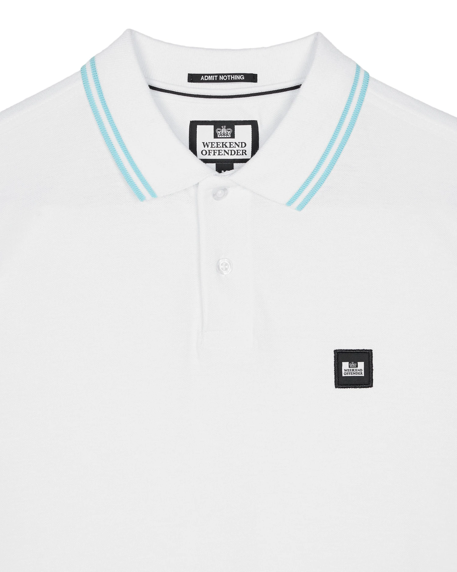 Weekend Offender Levanto Polo Shirt White/Saltwater Blue 6 Weekend Offender Levanto Polo Shirt White/Saltwater Blue - Image 6