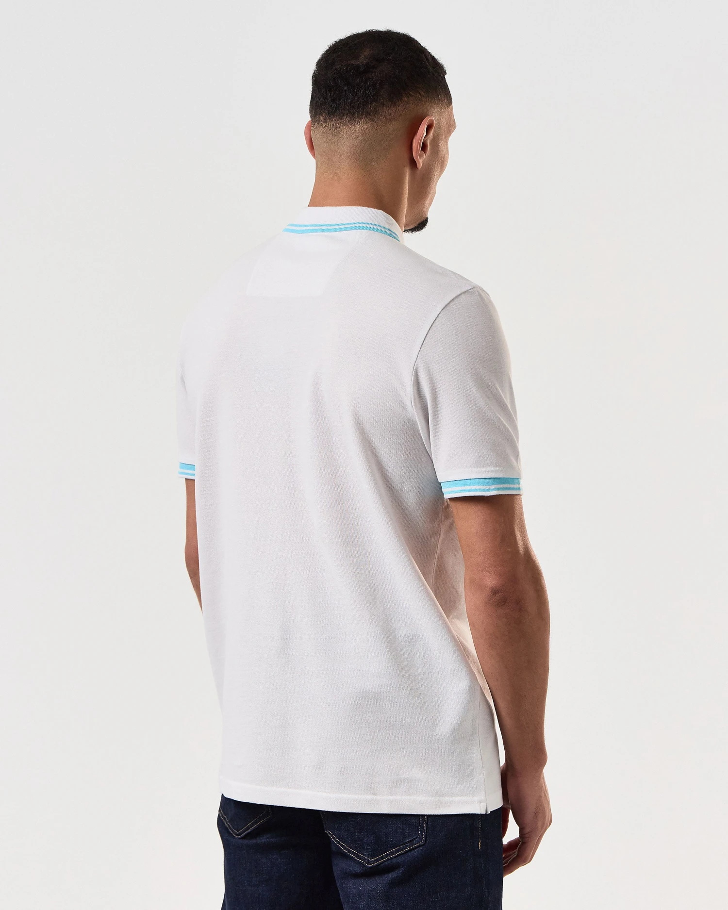 Weekend Offender Levanto Polo Shirt White/Saltwater Blue 5 Weekend Offender Levanto Polo Shirt White/Saltwater Blue - Image 5