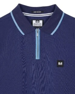 Weekend Offender Shore Polo Shirt Bright Navy -Clothing Shop POSS2410 SHORE BRIGHT NAVY 10705