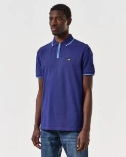 Weekend Offender Shore Polo Shirt Bright Navy -Clothing Shop POSS2410 SHORE BRIGHT NAVY 6703