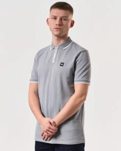 Weekend Offender Shore Polo Shirt Smokey Grey 9 Weekend Offender Shore Polo Shirt Smokey Grey -Clothing Shop POSS2410 SHORE SMOKEY 6148 MODEL
