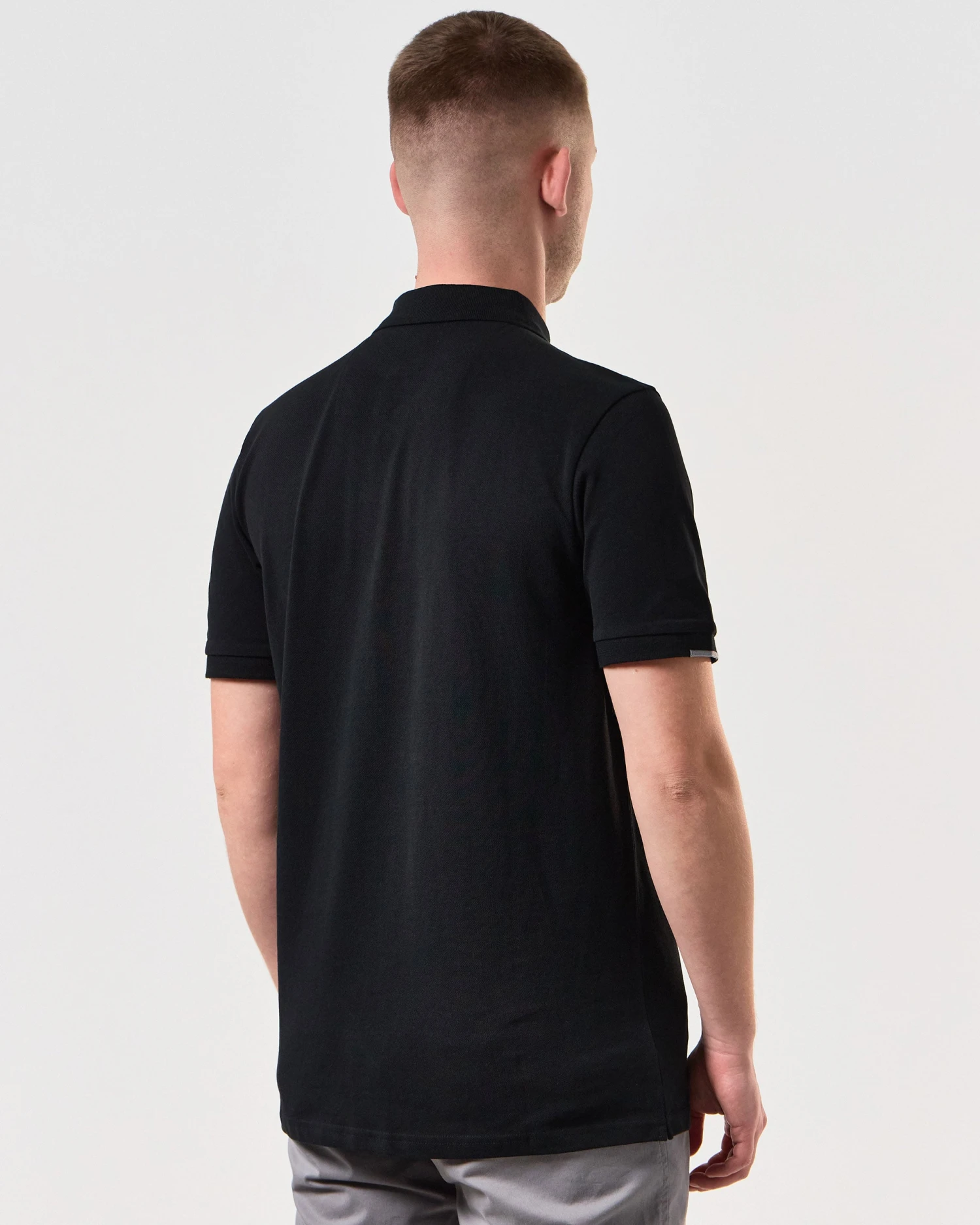 Weekend Offender Rivas Polo Shirt Black/Smokey Grey 2 Weekend Offender Rivas Polo Shirt Black/Smokey Grey - Image 2