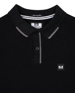 Weekend Offender Rivas Polo Shirt Black/Smokey Grey 12 Weekend Offender Rivas Polo Shirt Black/Smokey Grey -Clothing Shop POSS2411 RIVAS BLACK 7823