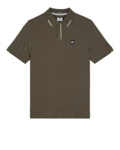 Weekend Offender Rivas Polo Shirt Castle Green/Pale Moss Green