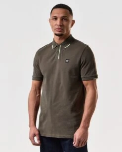 Weekend Offender Rivas Polo Shirt Castle Green/Pale Moss Green 8 Weekend Offender Rivas Polo Shirt Castle Green/Pale Moss Green -Clothing Shop POSS2411 RIVAS CASTLE GREEN 7525