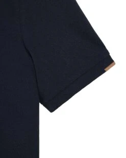 Weekend Offender Rivas Polo Shirt Navy/Cognac Brown -Clothing Shop POSS2411 RIVAS NAVY 10738