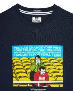 Weekend Offender Eric Graphic T-Shirt Navy -Clothing Shop PTAW23 01 ERIC NAVY 2101