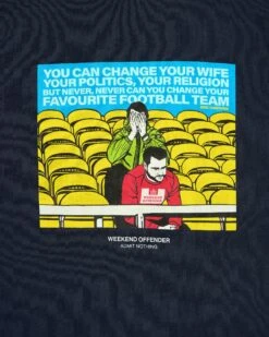 Weekend Offender Eric Graphic T-Shirt Navy -Clothing Shop PTAW23 01 ERIC NAVY 2103