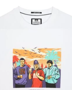 Weekend Offender Ronnie Graphic T-Shirt White -Clothing Shop PTAW23 04 RONNIE WHITE 1963