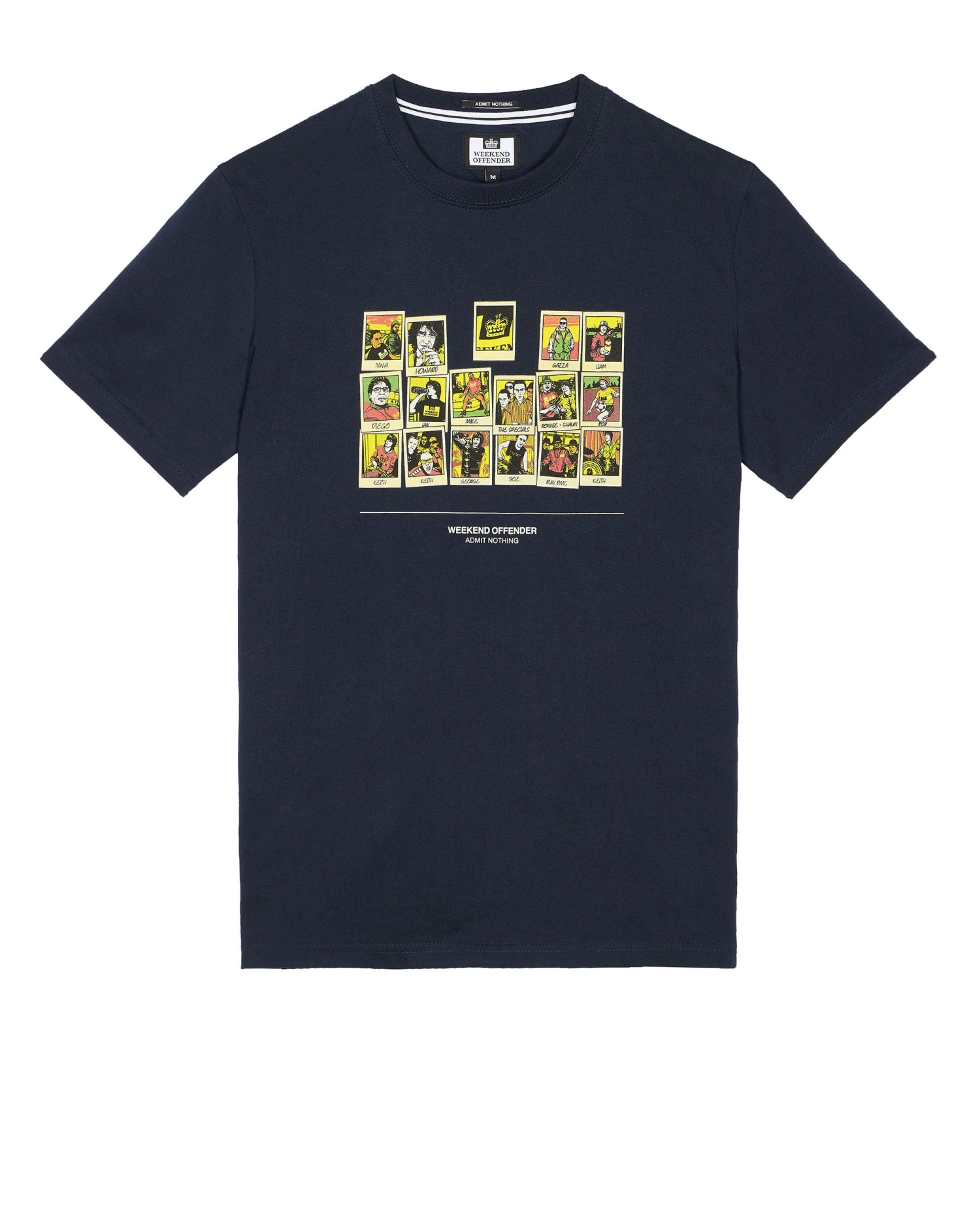 Weekend Offender Polaroids Graphic T-Shirt Navy