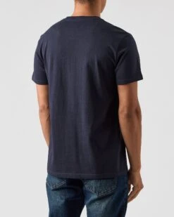 Weekend Offender Ronnie Graphic T-Shirt Navy -Clothing Shop PTAW2302 RONNIE NAVY 0344 MODEL