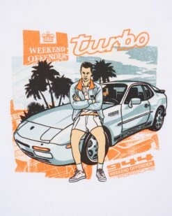 Weekend Offender 944 Graphic T-Shirt White -Clothing Shop PTAW2306 944 WHITE 6120