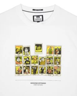 Weekend Offender Polaroids Graphic T-Shirt White -Clothing Shop PTAW2313 POLAROIDS WHITE 6133