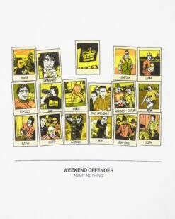 Weekend Offender Polaroids Graphic T-Shirt White -Clothing Shop PTAW2313 POLAROIDS WHITE 6135