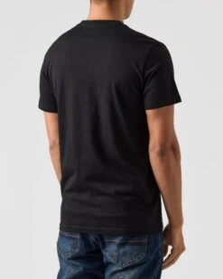 Weekend Offender Smile Graphic T-Shirt Black -Clothing Shop PTAW2313 SMILE BLACK 0336 MODEL