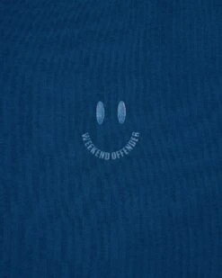 Weekend Offender Smile Graphic T-Shirt Juniper Blue -Clothing Shop PTAW2314 SMILE JUNIPER6220