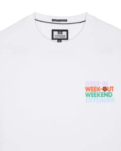 Weekend Offender Week In Week Out Graphic T-Shirt White -Clothing Shop PTSS23 03 WEEK IN WEEK OUT WHITE 5598