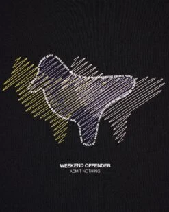 Weekend Offender Gabe Graphic T-Shirt Black 12 Weekend Offender Gabe Graphic T-Shirt Black -Clothing Shop PTSS2307 GABE BLACK 6327