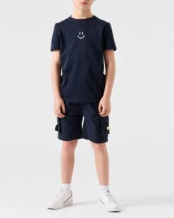 Weekend Offender Kids Mascia Cargo Shorts Navy -Clothing Shop PTSS2311 KIDS SMILE NAVY KIDS STSS2305 MASCIA NAVY 6609