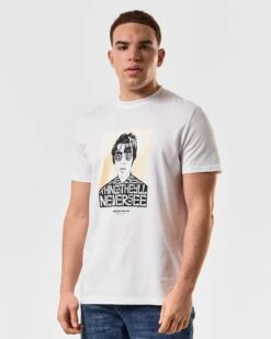 Weekend Offender Forever Graphic T-Shirt White -Clothing Shop PTSS2401 FOREVER WHITE 4722 MODEL
