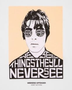 Weekend Offender Forever Graphic T-Shirt White -Clothing Shop PTSS2401 FOREVER WHITE 7167