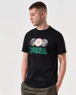 Weekend Offender Mexico Graphic T-Shirt Black -Clothing Shop PTSS2402 MEXICO BLACK 6407 MODEL