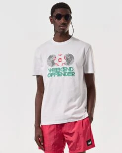 Weekend Offender Mexico Graphic T-Shirt White -Clothing Shop PTSS2402 MEXICO WHITE 6866