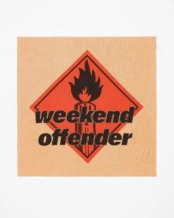 Weekend Offender Blue Lines Graphic T-Shirt White -Clothing Shop PTSS2403 BLUE LINES WHITE 7181copy