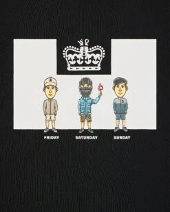 Weekend Offender Seventy-Two Graphic T-Shirt Black -Clothing Shop PTSS2408 SEVENTY TWO BLACK 2974