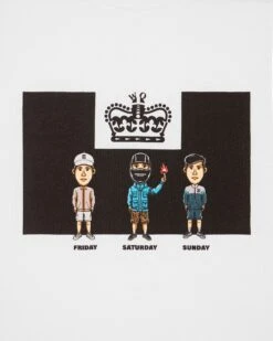 Weekend Offender Seventy-Two Graphic T-Shirt White -Clothing Shop PTSS2408 SEVENTY TWO WHITE 7174copy