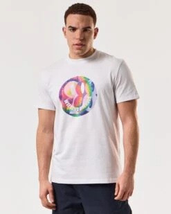 Weekend Offender Shoom Graphic T-Shirt White -Clothing Shop PTSS2410 SHROOM WHITE 5162 MODEL