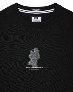 Weekend Offender Reggie Graphic T-Shirt Black -Clothing Shop PTSS2411 REGGIE BLACK 3356