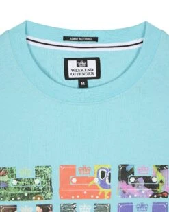 Weekend Offender Hanover Graphic T-Shirt Saltwater Blue -Clothing Shop PTSS2412 HANOVER SALTWATER 7645