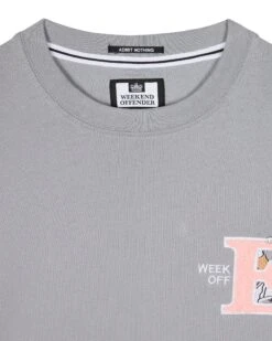Weekend Offender Ryder Graphic T-Shirt Smokey Grey -Clothing Shop PTSS2412 RYDER SMOKEY 7624