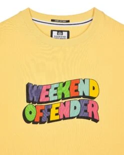 Weekend Offender Hallelujah Graphic T-Shirt Butter Yellow -Clothing Shop PTSS2413 HALLELUJAH BUTTER 2994