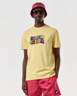Weekend Offender Hallelujah Graphic T-Shirt Butter Yellow -Clothing Shop PTSS2413 HALLELUJAH BUTTER 6855