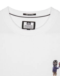 Weekend Offender Pyro Graphic T-Shirt White -Clothing Shop PTSS2416 PYRO WHITE 7163copy