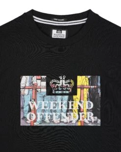 Weekend Offender Bissel Graphic T-Shirt Black -Clothing Shop PTSS2417 BISSEL BLACK 2979