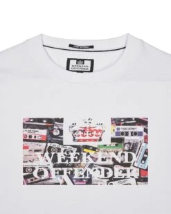 Weekend Offender Keyte Graphic T-Shirt White -Clothing Shop PTSS2419 KEYTE WHITE 2967