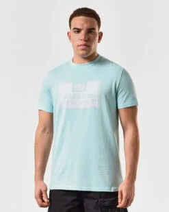 Weekend Offender Bonpensiero Graphic T-Shirt Celeste Green -Clothing Shop PTSS2420 BONPENSIERO CELESTE 5286 MODEL