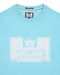 Weekend Offender Bonpensiero Graphic T-Shirt Saltwater Blue -Clothing Shop PTSS2420 BONPENSIERO SALTWATER 3636